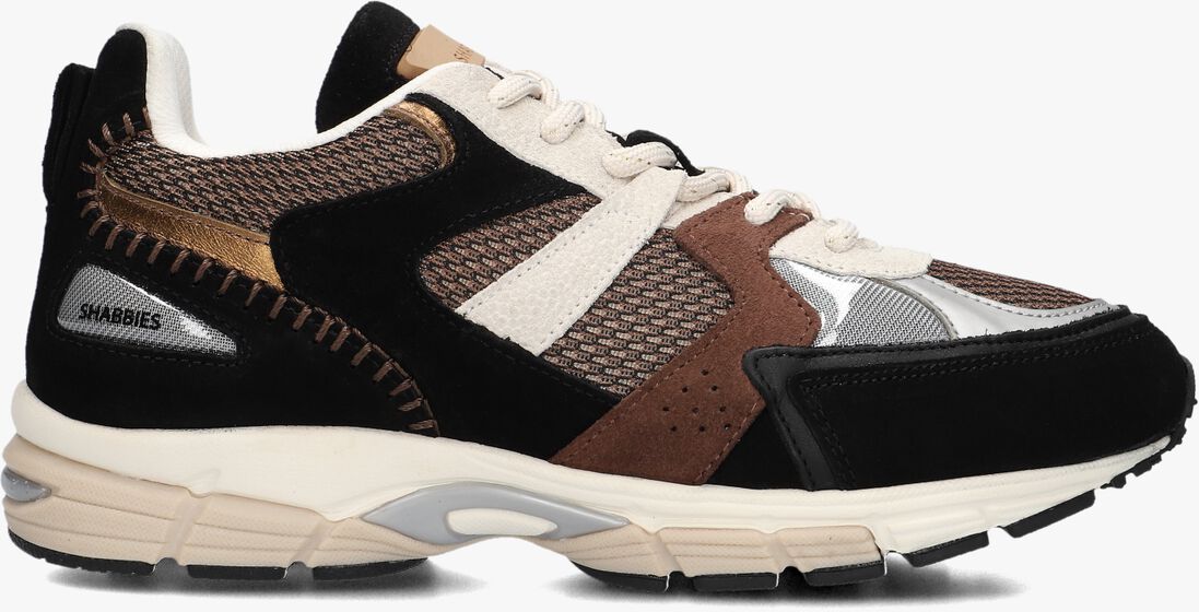 zwarte shabbies lage sneakers abbey run