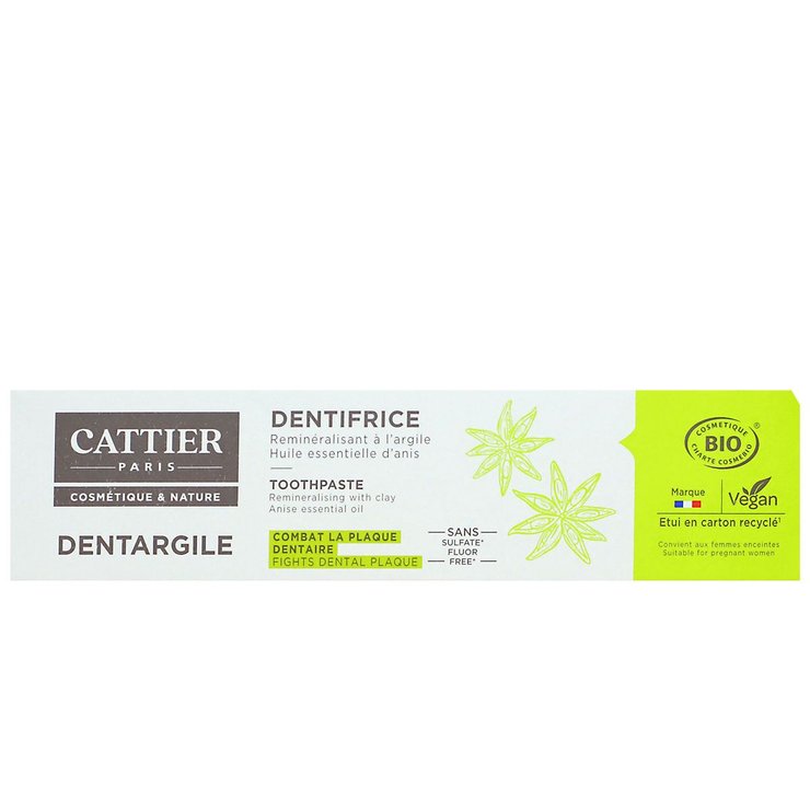 Dentargile plaque dentaire rafraîchissant anis 75ml