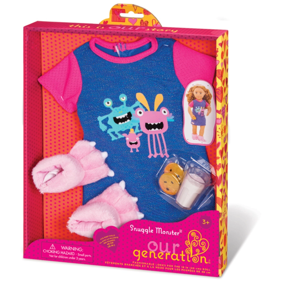 Our Generation Outfit Kuschelmonster für 46 cm Puppen Mehrfarbig