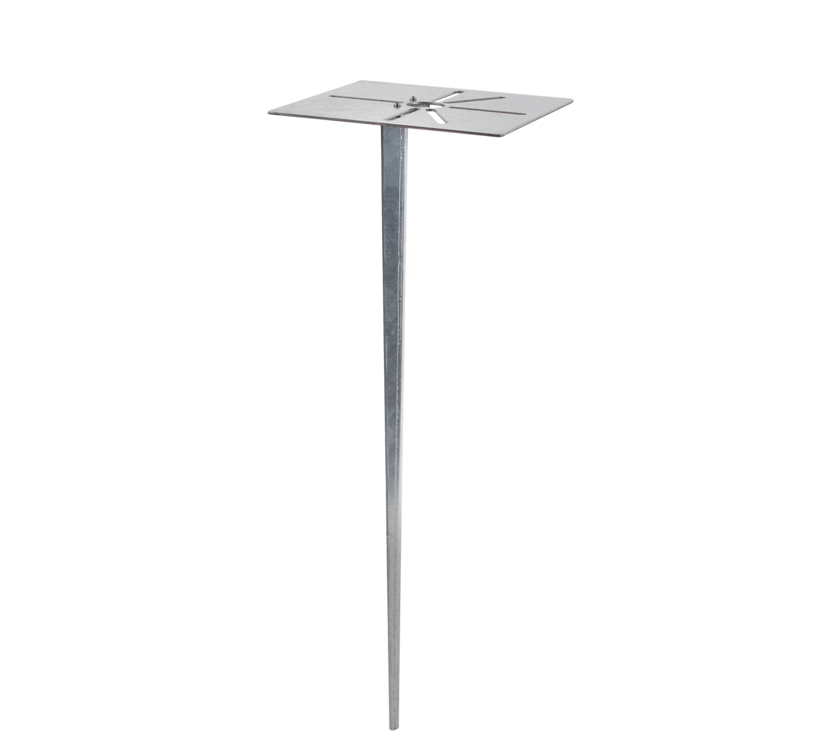 Staande buitenlamp zwart 40 cm met grondpin en kabelmof - Charlois