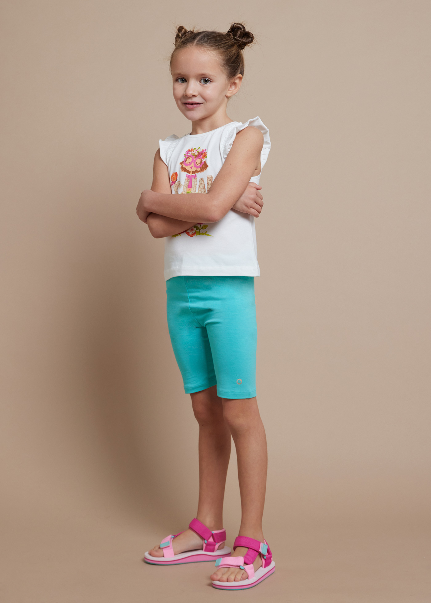 Calças legging de ciclismo Better Cotton para meninas