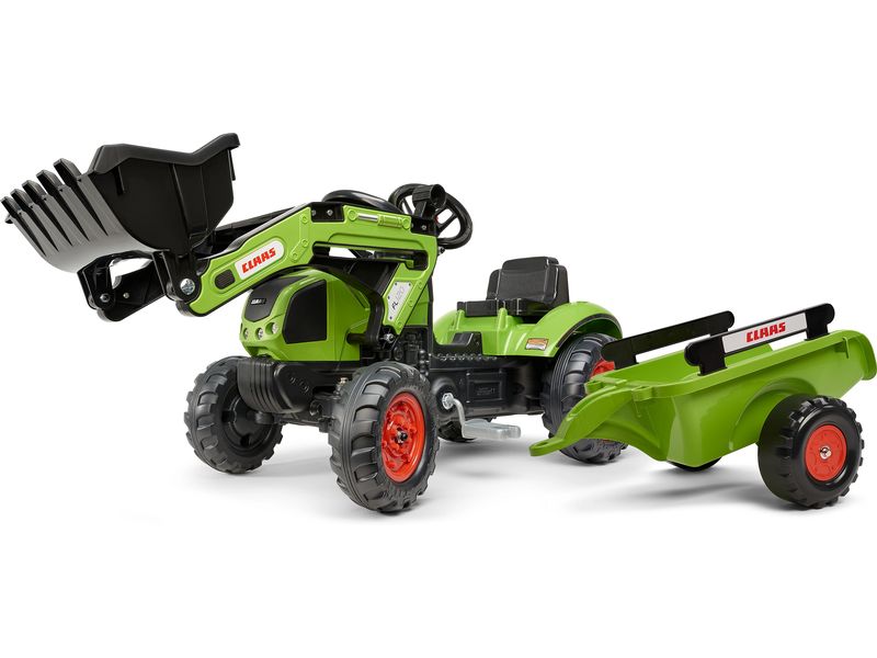 Falk Claas Traktor   Anh. M Baggerlader mit Anhänger