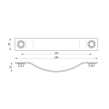 Greep Noah bruin 200mm