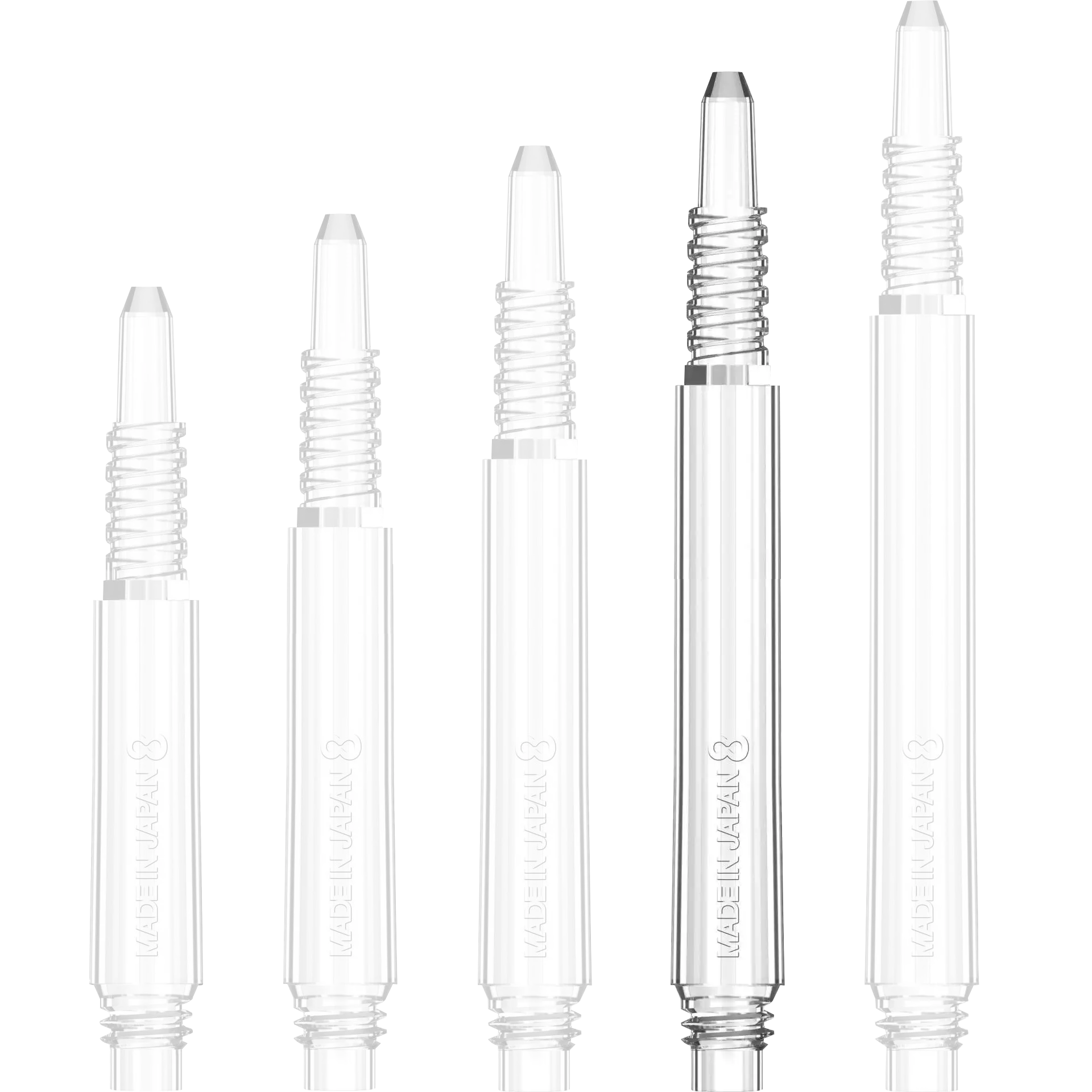 8 Flight - Regular Fixed Shaft - Transparent