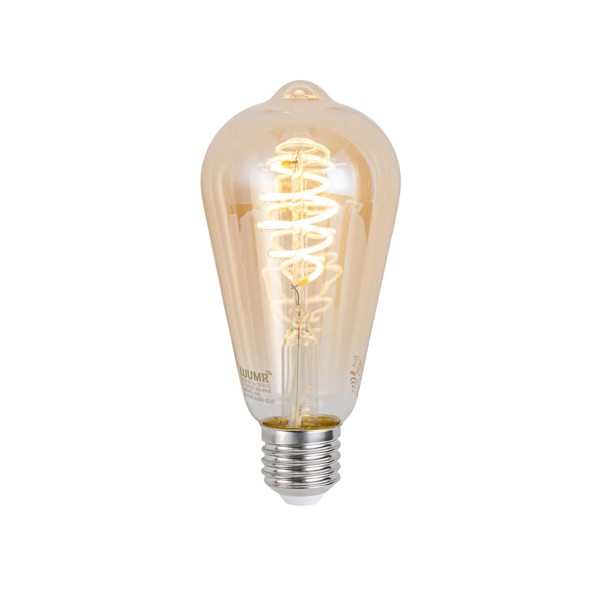 Set van 5 Smart E27 dimbare LED lampen ST64 amber 4.9W 320 lm 2500K