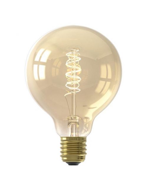 Calex Led Globe Goud Flex Filament E27 5.5w 470lm - Lichtbron -