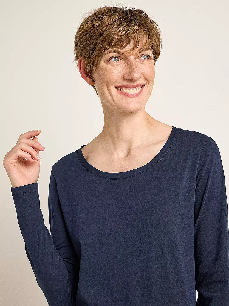 LANIUS Langarmshirt dunkelblau