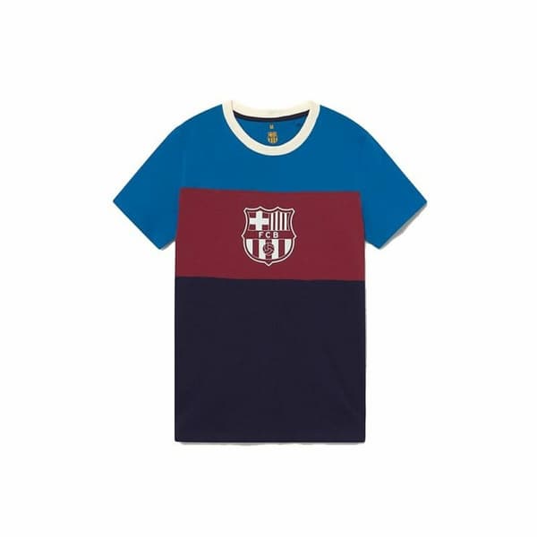 Kortermet fotballskjorte herrer F.C. Barcelona Blå - M