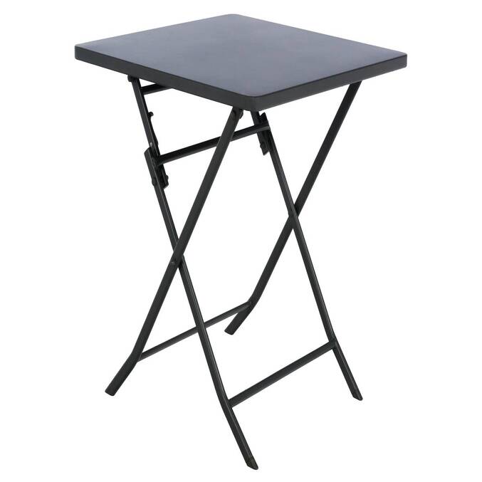 Table de jardin pliante carrée GREENSBORO Graphite
