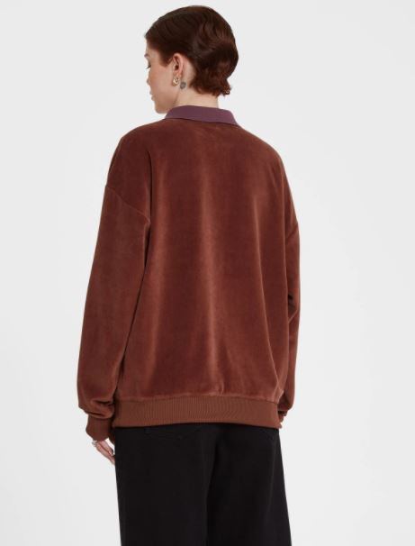 Volcom Sweety Smoothy Mock Neck Brown