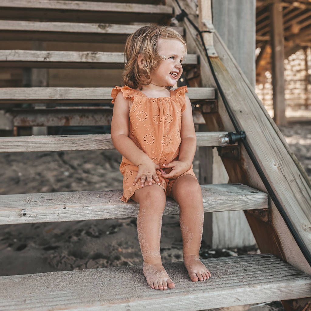 Your Wishes playsuit Ruby oranje