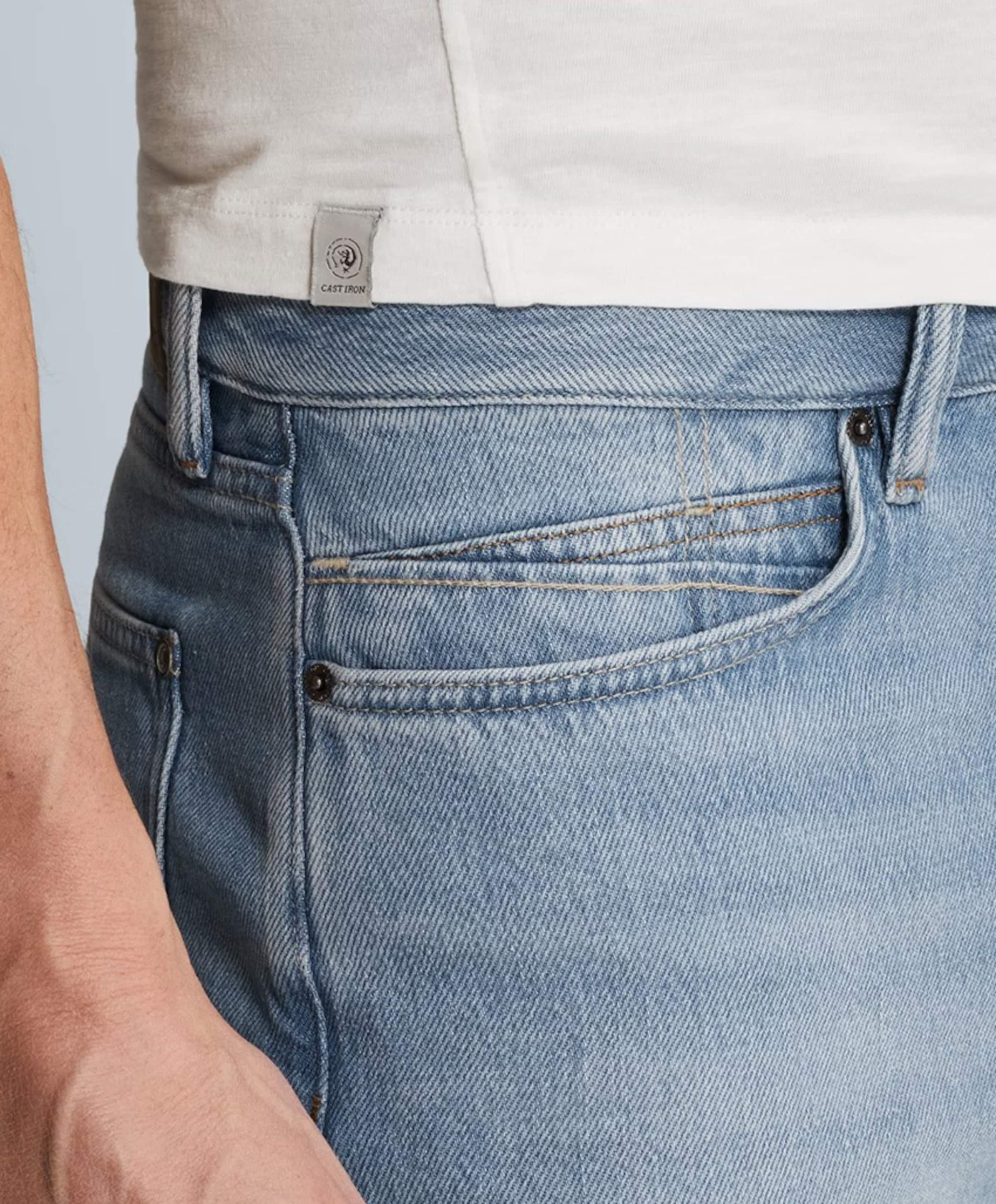 Cast Iron STEEPER LIGHT BLEACH BLUE heren korte broek blauw