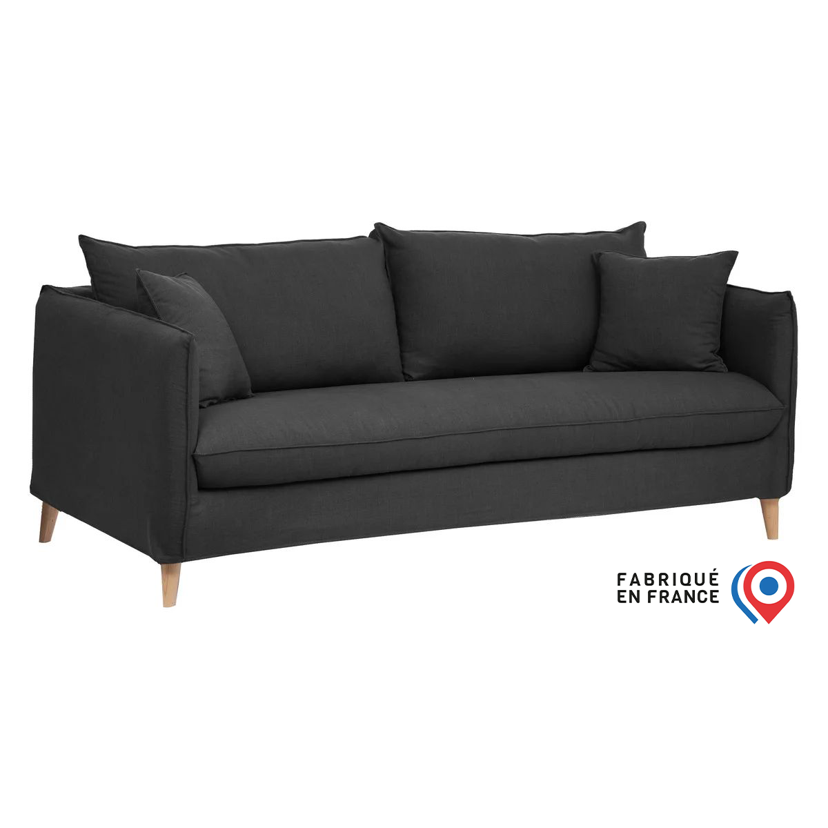 CANAPE 3 PLACES BOLERO ARDOISE