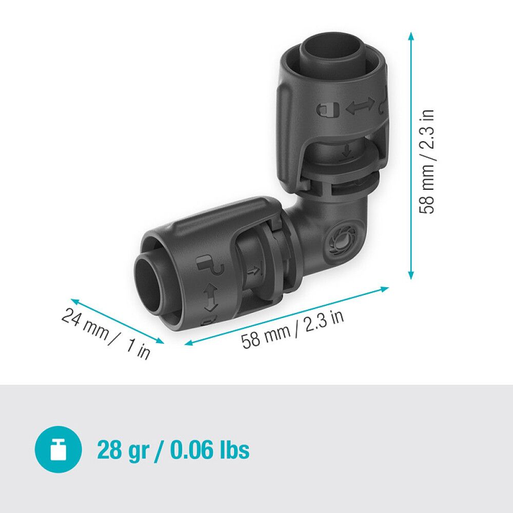 L-KOBLING GARDENA MICRO-DRIP-SYSTEM 1/2