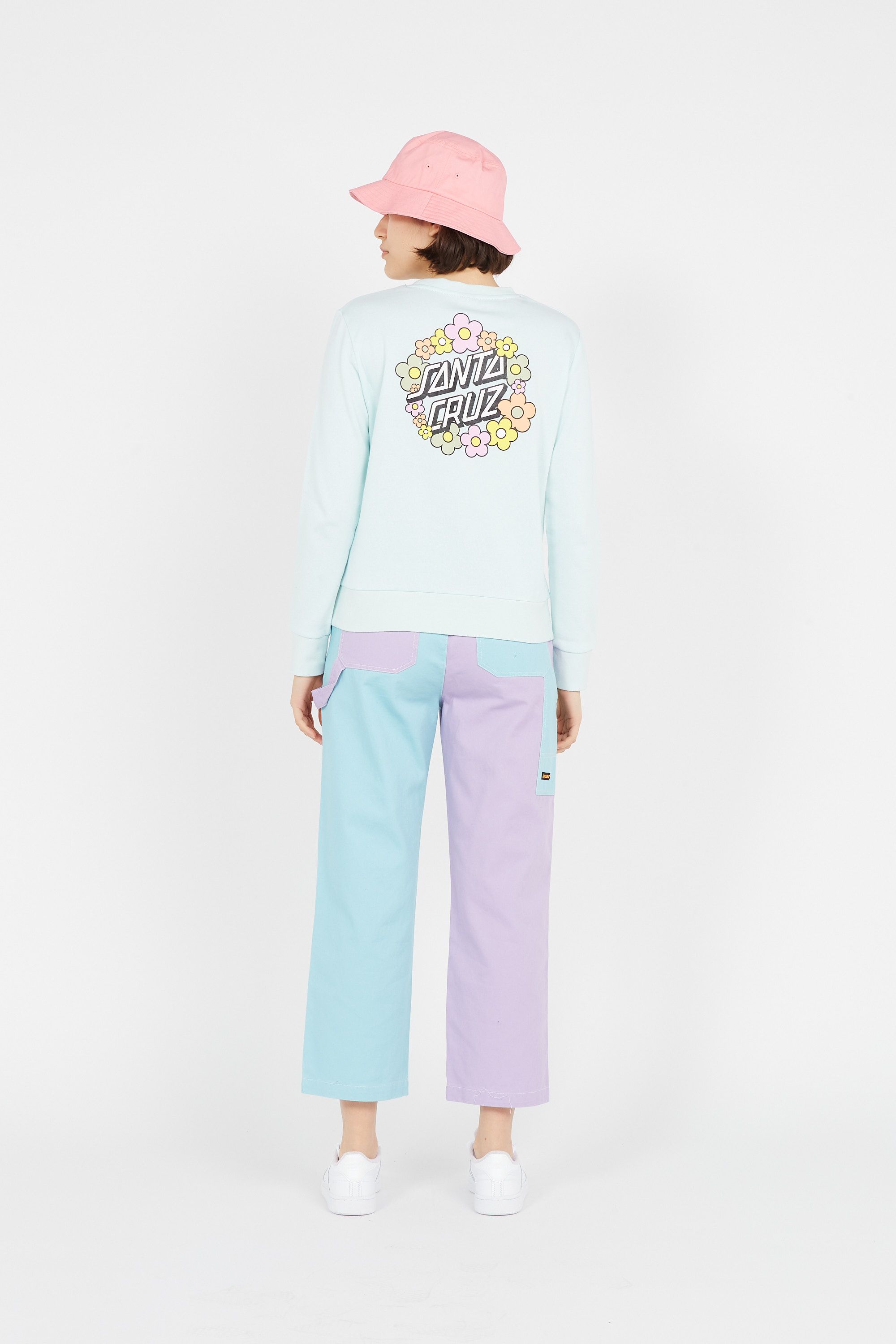 SANTA CRUZ Sweat  Ditsy Dot Crew Bleu