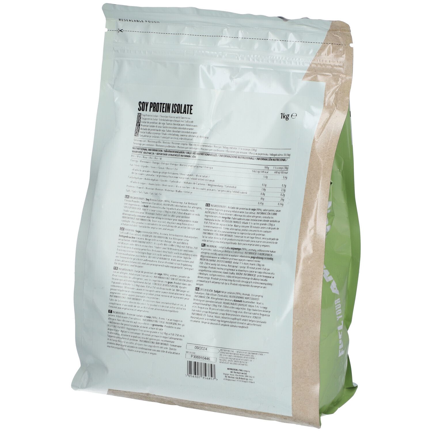 MyProtein Sojaprotein Isolat Chocolate Smooth