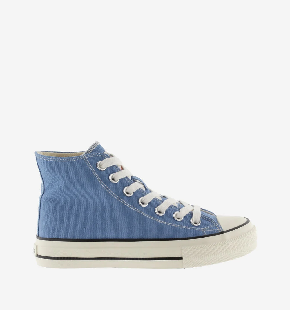 TRIBU BRILLO BOTTINE TOILE BRILLANTE Baskets montantes en toile pour femme AZUL