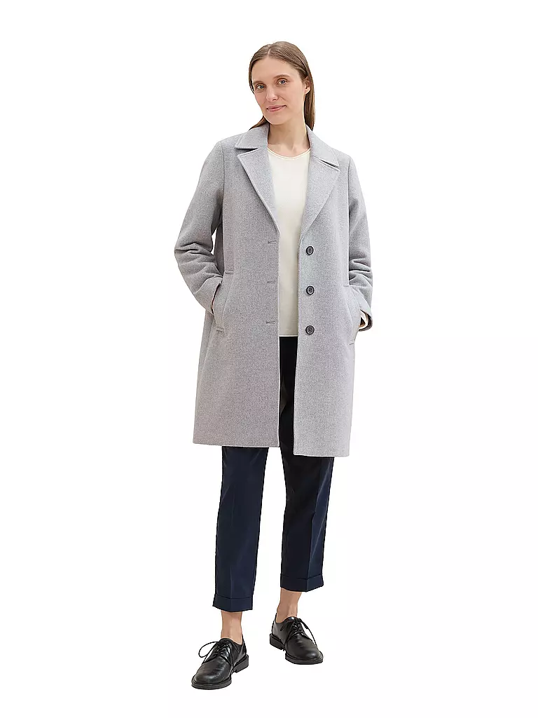 TOM TAILOR Mantel grau