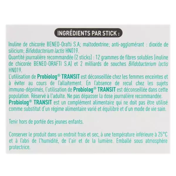 Mayoly CHC Probiolog Transit Poudre Orale 28 sticks