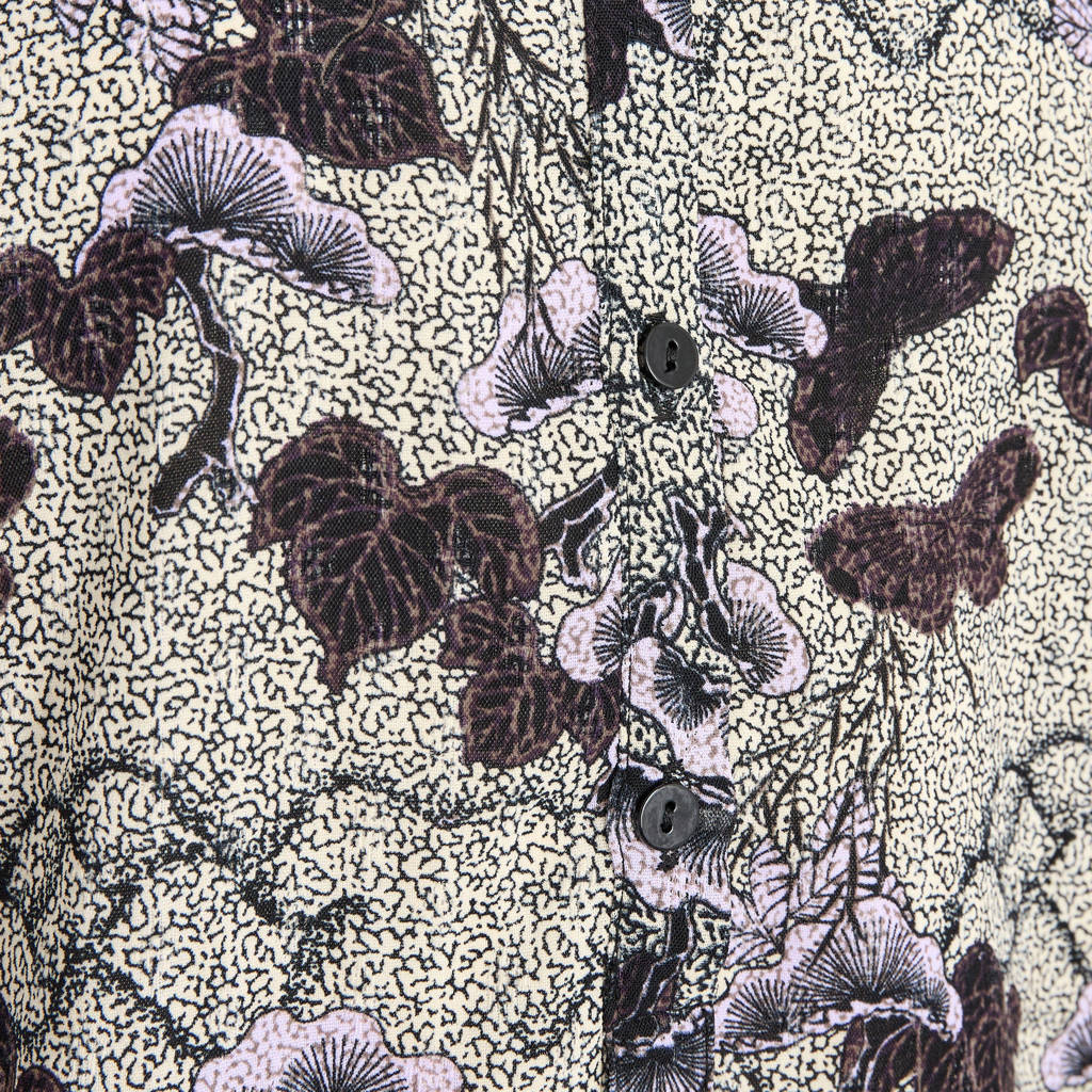Sofie Schnoor blouse met all over print beige/zwart/lila