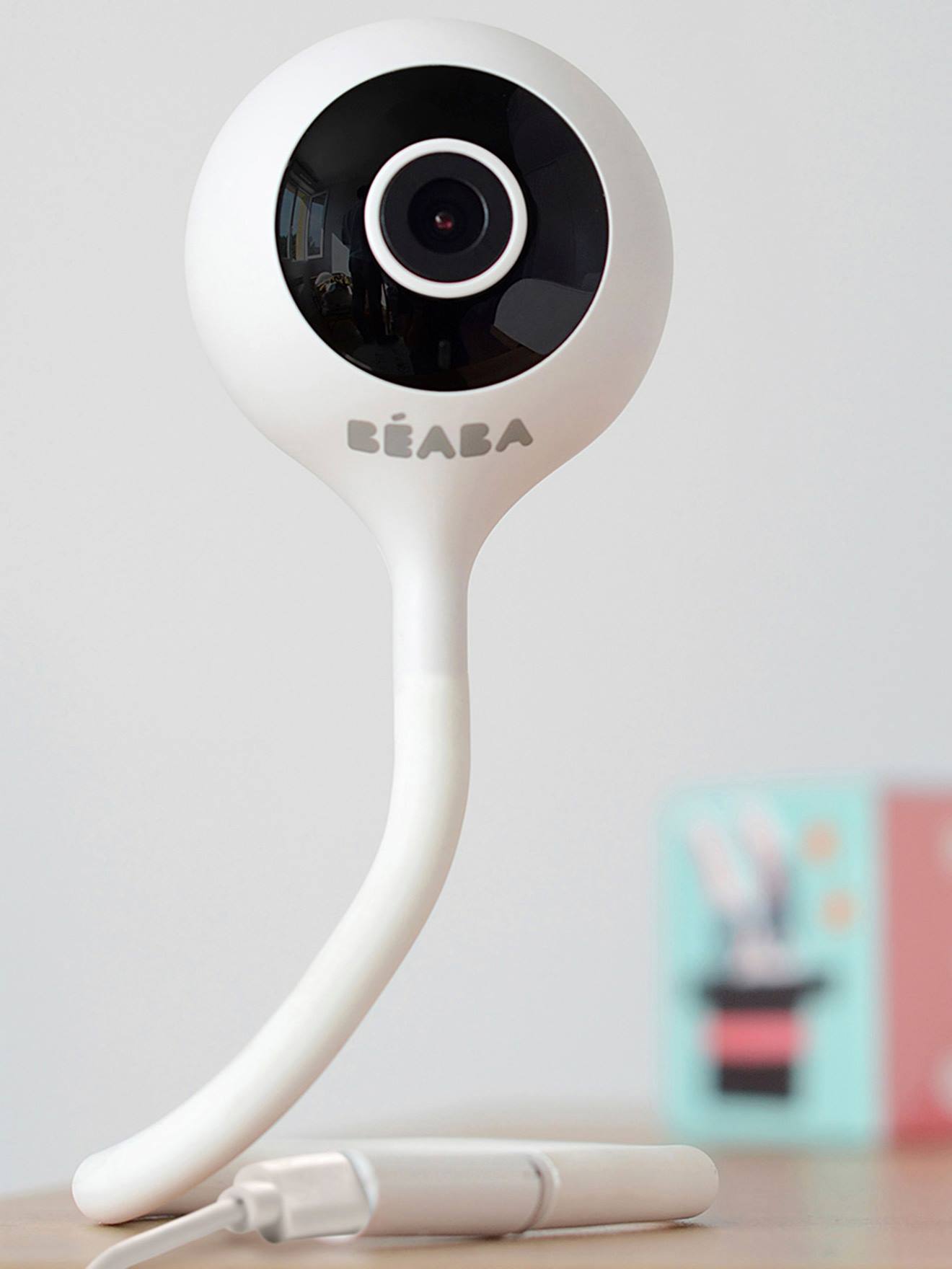 Monitor de vídeo para bebês Zen Connect BEABA branco suave