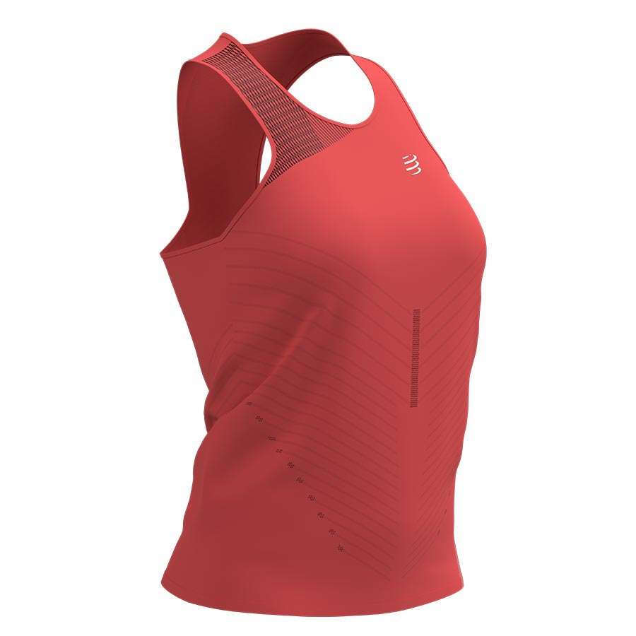 Compressport Performance Hardloopshirt Zonder Mouwen Roze Dames