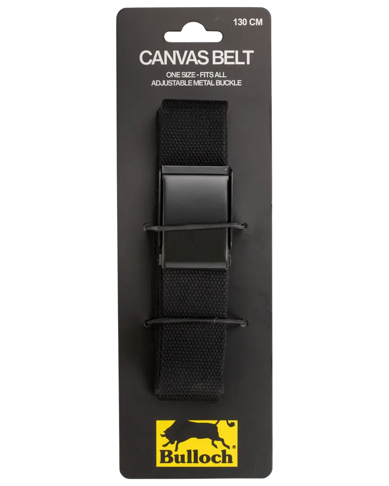 Bælte kanvas 130 cm sort