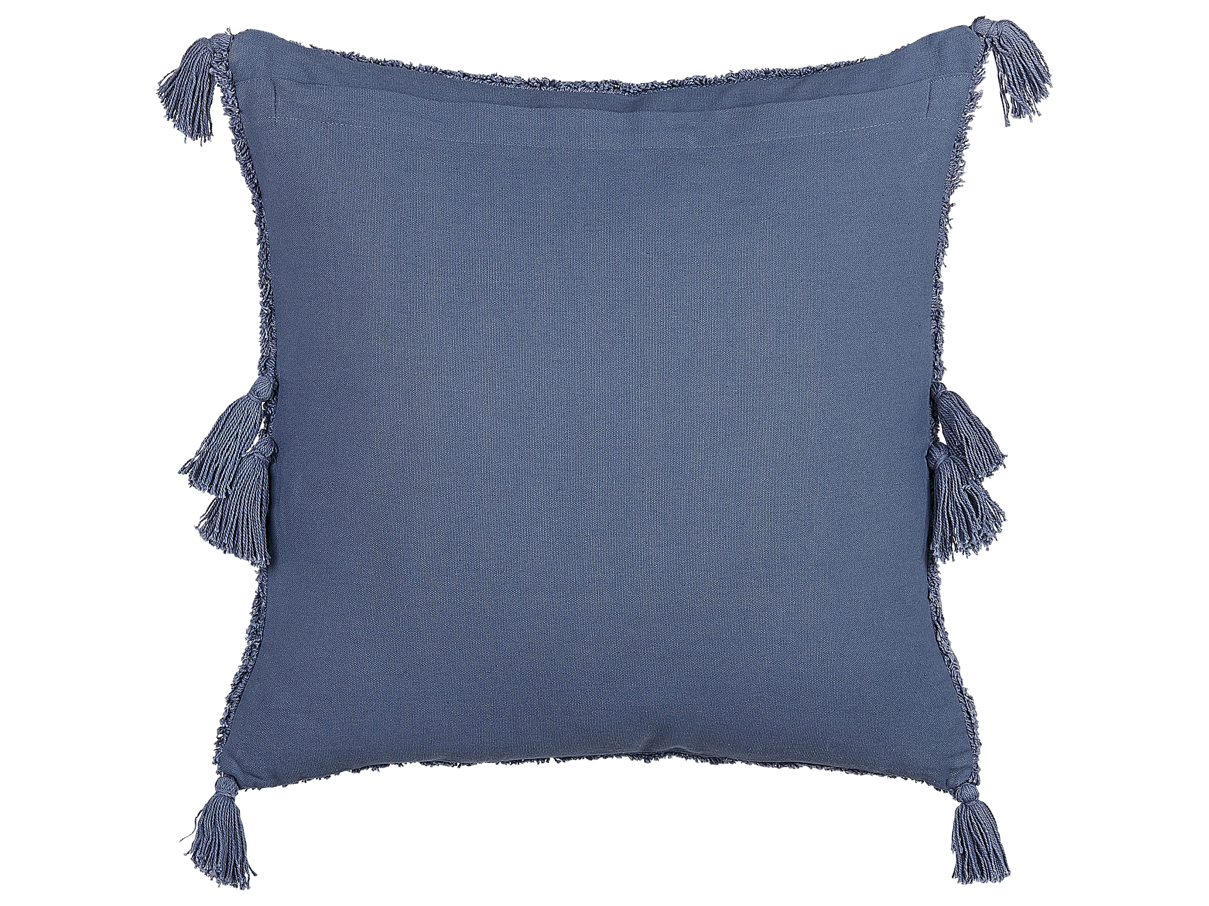 Sierkussen AVIUM Katoen 45 x 45 cm Blauw geometrisch patroon
