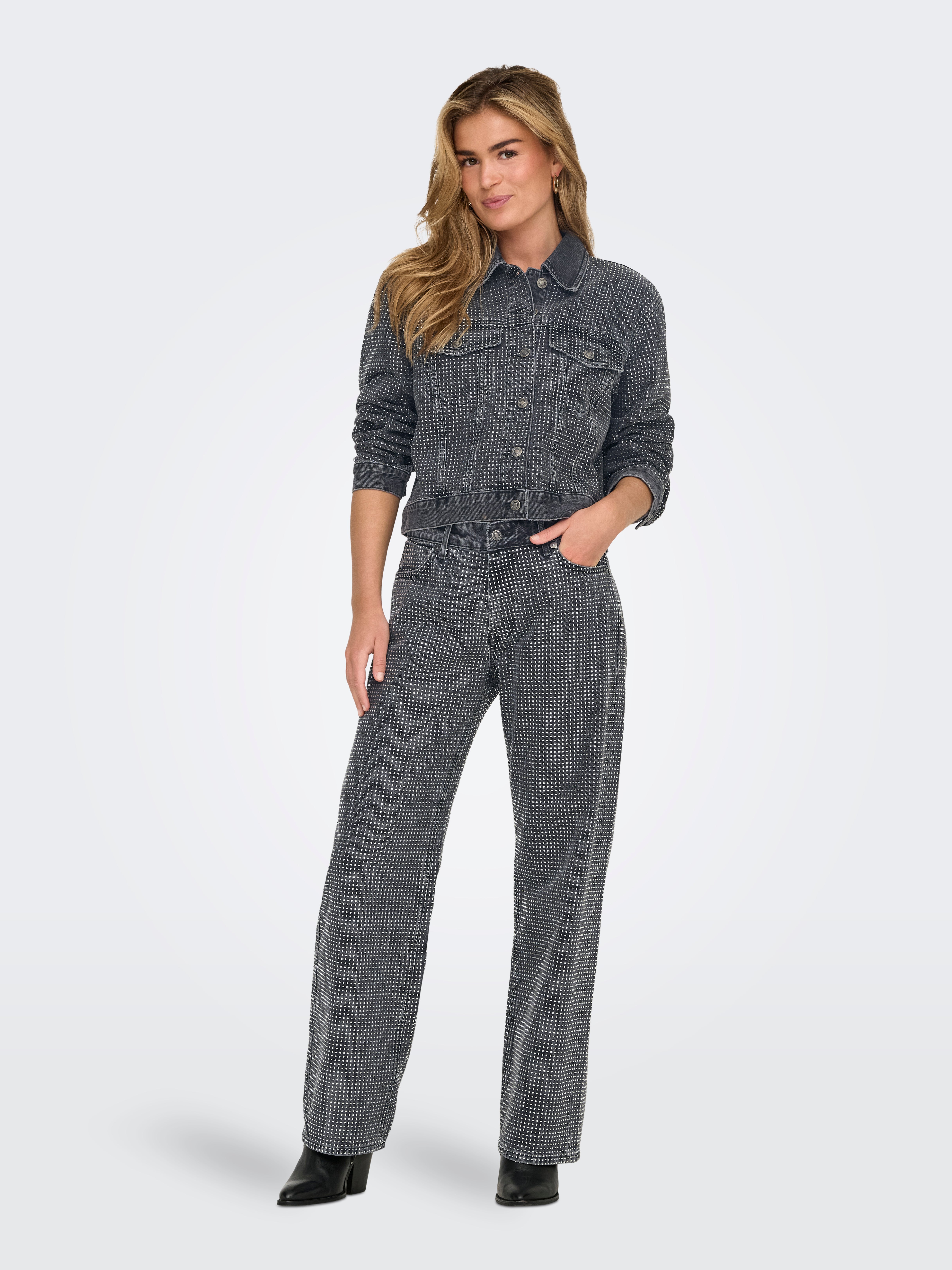 ONLHUDSON Jeansjacke Grey Denim