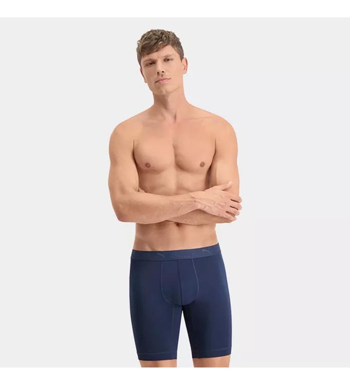 PUMA Men Sport Microfiber Long Boxer 2P
