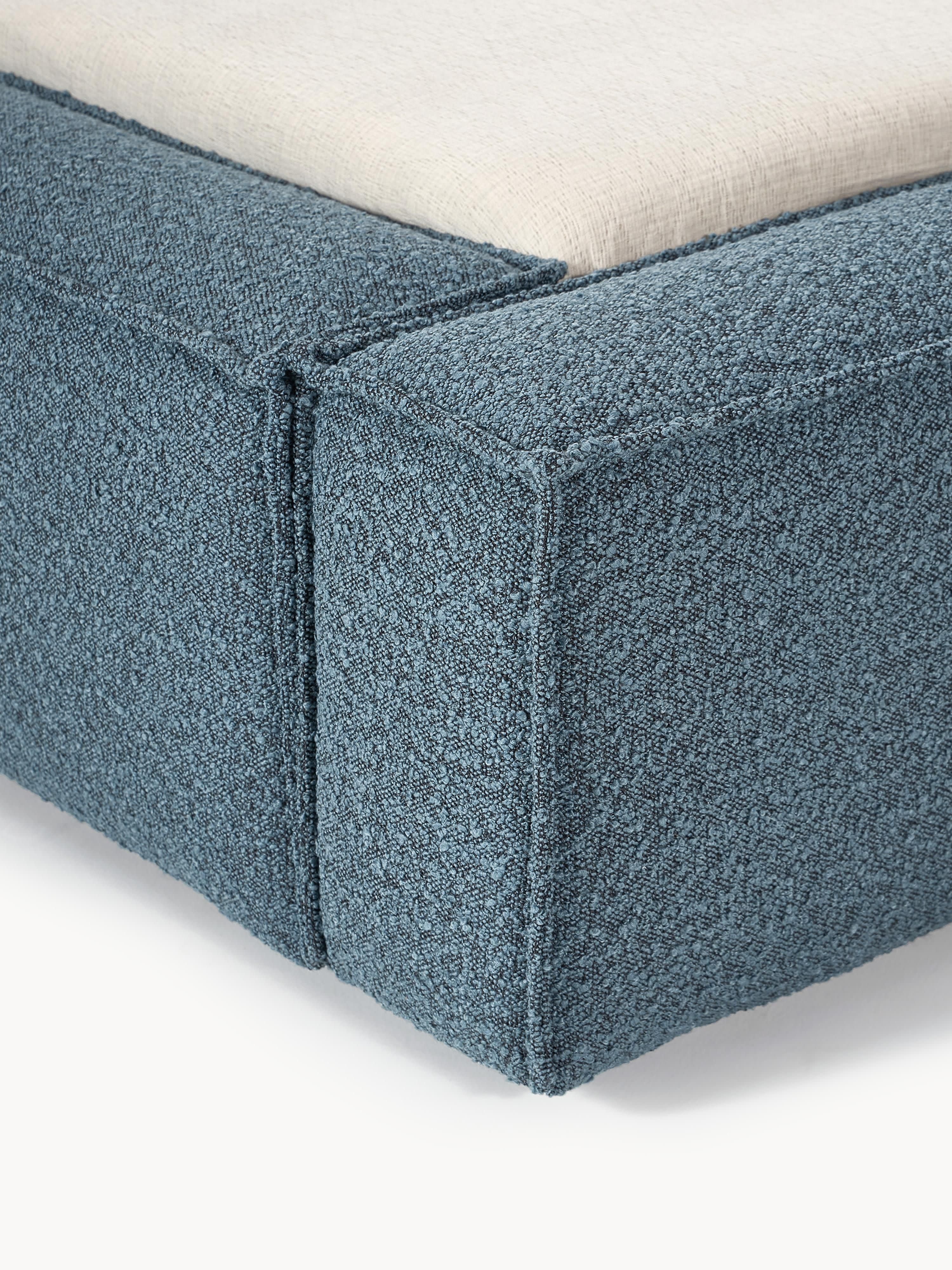 Bouclé gestoffeerd bed Lennon
