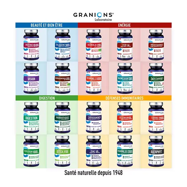 Granions Ashwagandha Pillbox 1200 mg Orgânico 60 Comprimidos