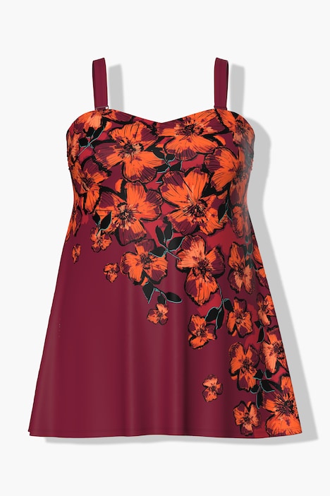 Badekleid, Blüten, Softcups, Träger verstellbar, recycelt
