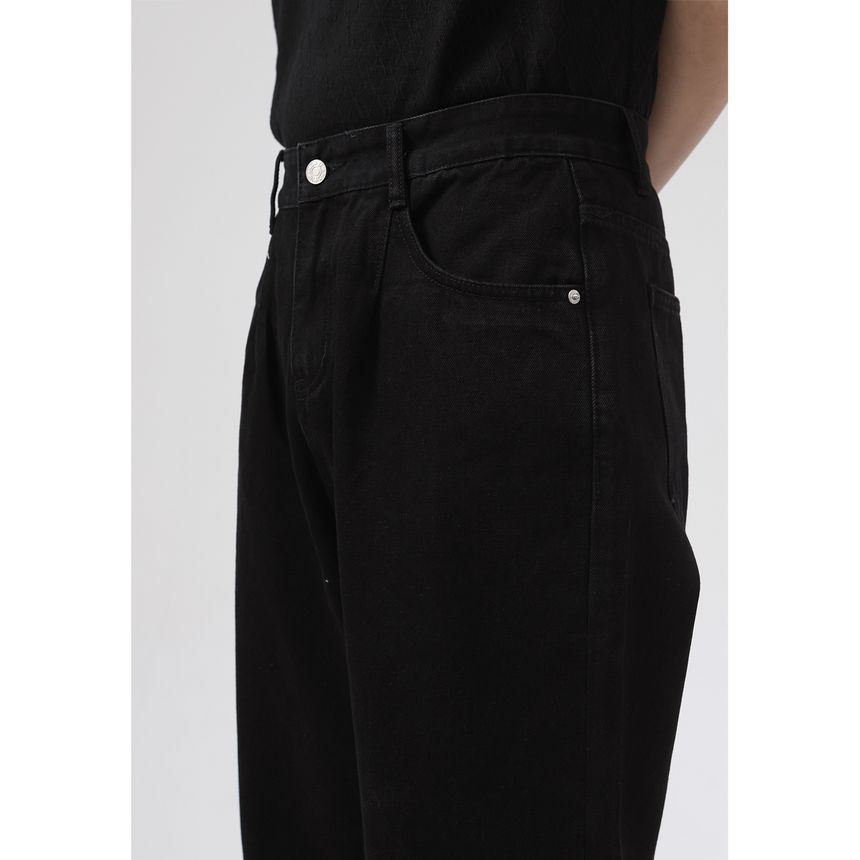 FAERIS - Hoge taille wijde jeans