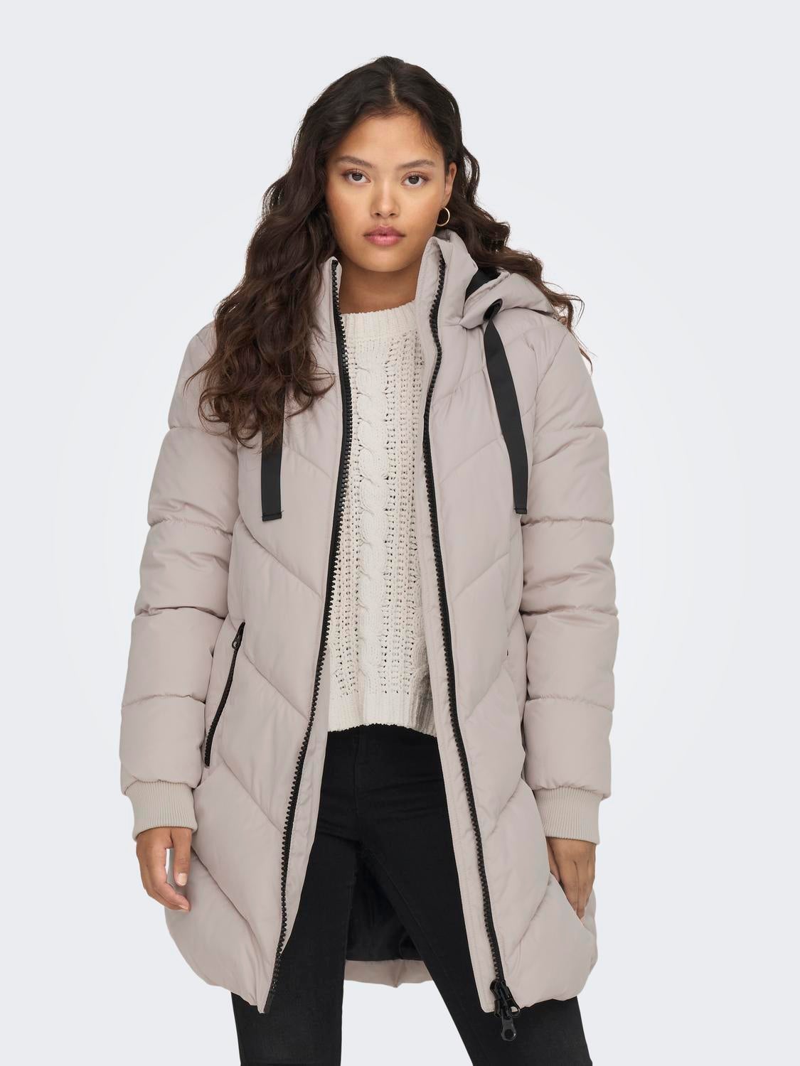 JDYSKYLAR Langer Parka Chateau Gray