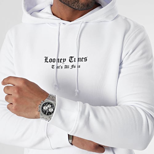 Sweat Capuche Taz Graffiti Grey Blanc