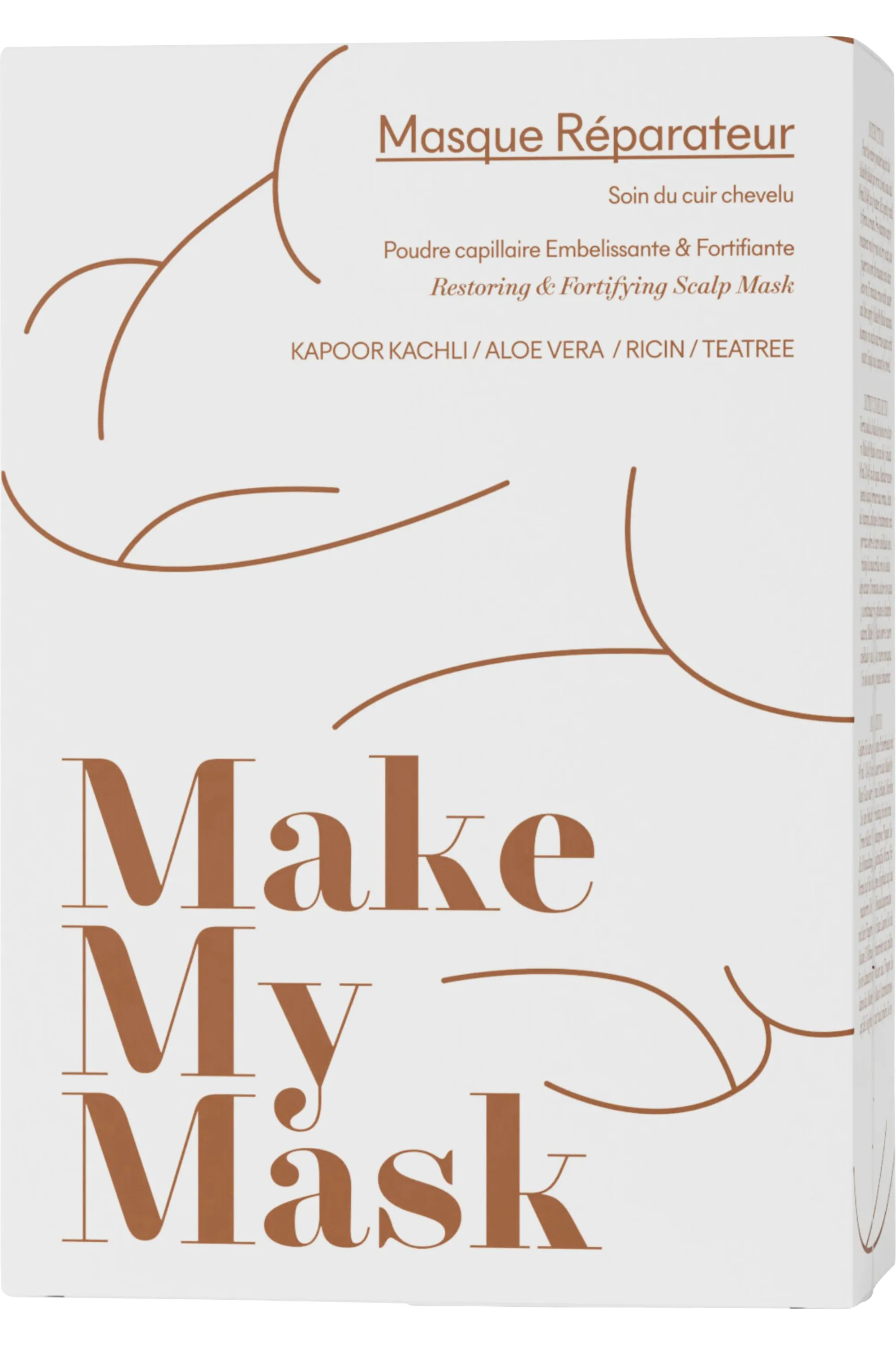 MakeMyMask Kit de 4 masques en poudre réparateurs
