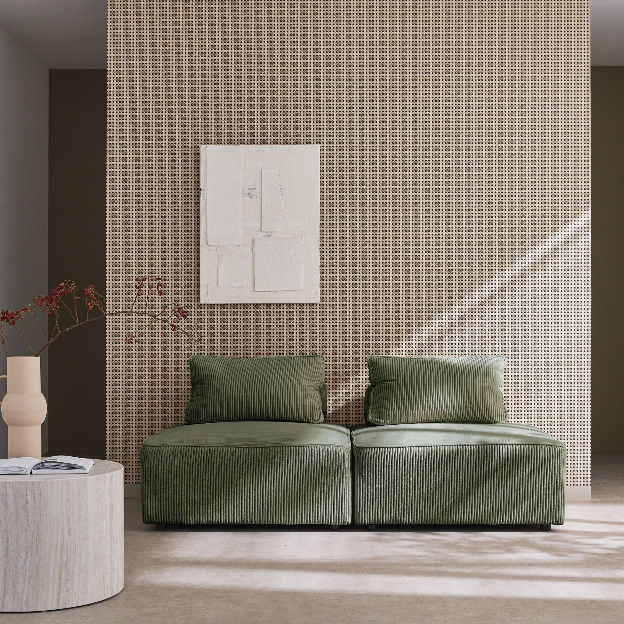 sweeek - Fauteuils corduroy 1 zitplaats (set van 2)