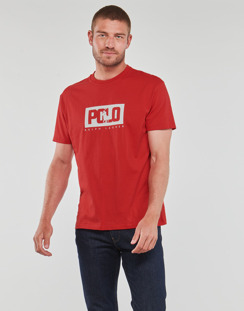 Polo Ralph Lauren - T-SHIRT AJUSTE EN COTON LOGO POLO RALPH LAUREN Rojo