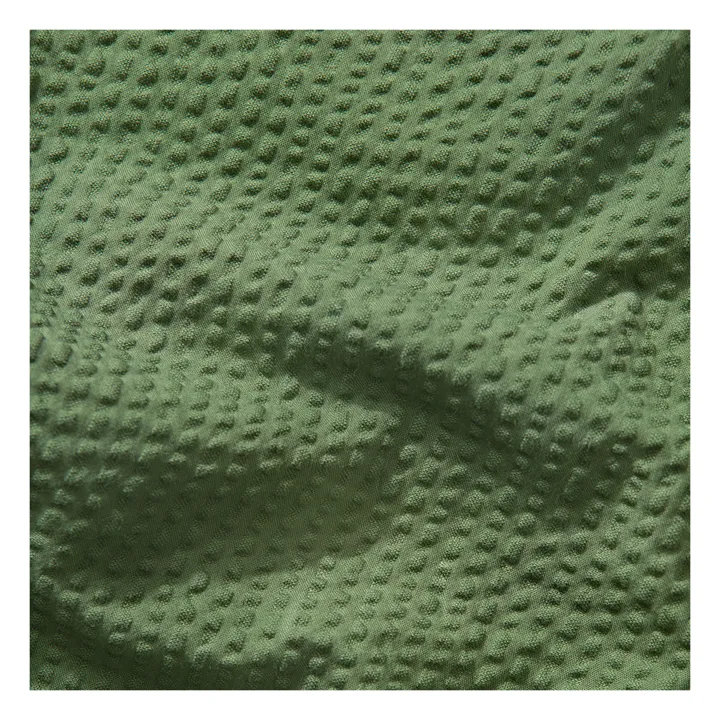 Edmmond Studios Chemisette Seersucker | Vert kaki
