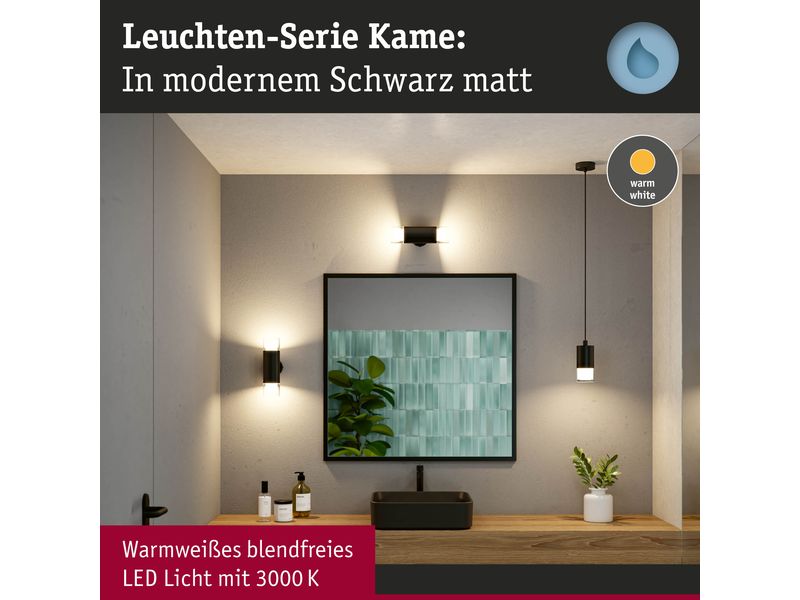 Paulmann Badezimmerleuchte Wand-/Deckenleuchte Kame 2x 4W Elegante Wand-/Deckenleuchte