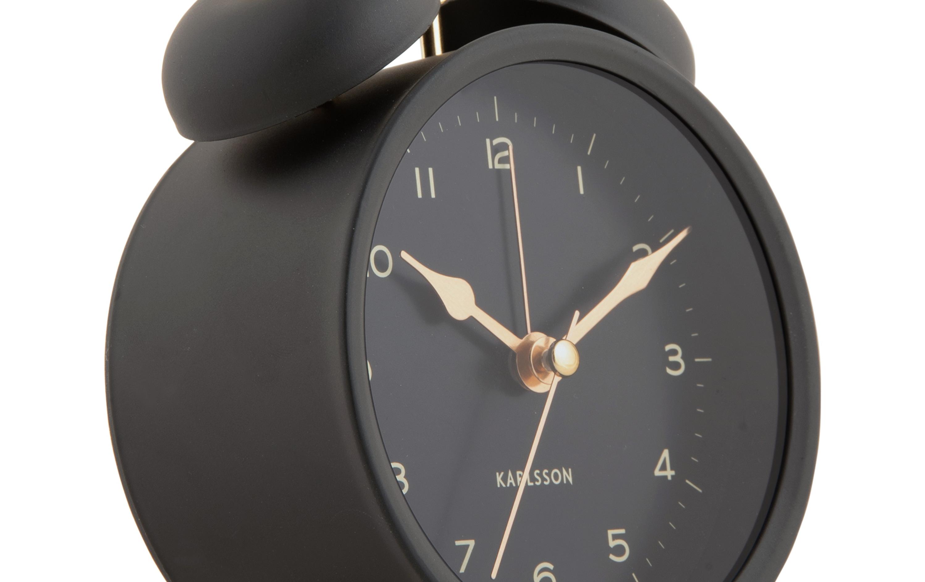 Klassischer Wecker Twin Bell BlackWecker mit Doppelglocke