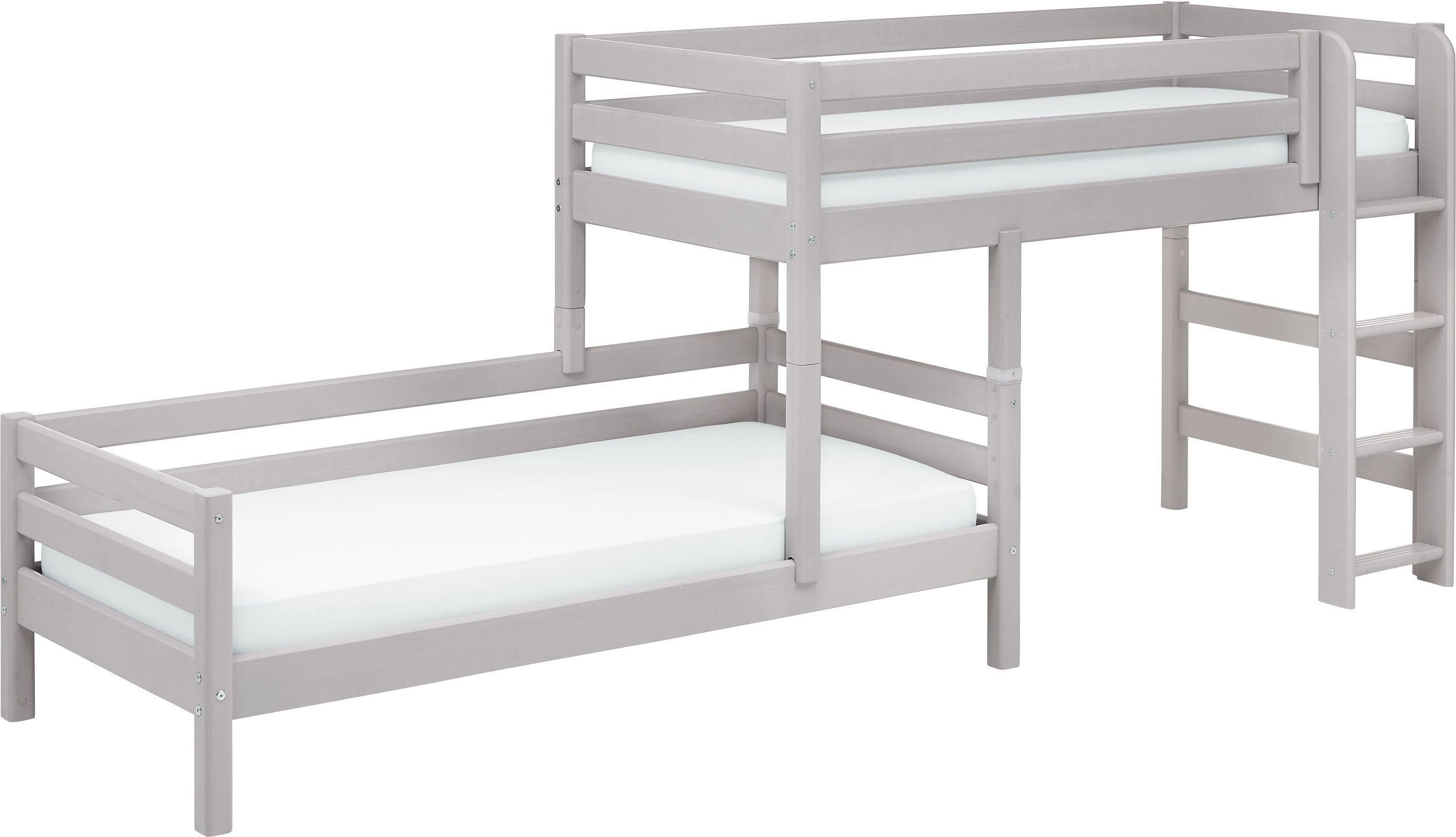 Flexa CLASSIC Bettkombination - Grau / H: 143.0 cm