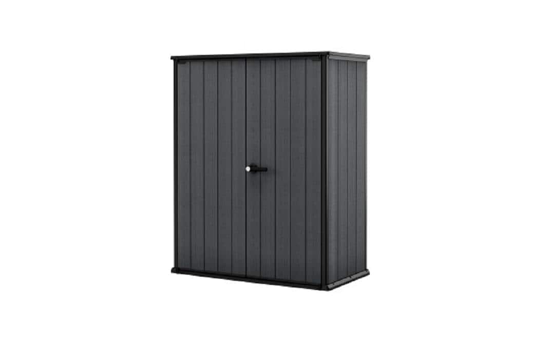 Keter Garten-Geräteschrank »Cortina Alto 140 x 73.6 x 170.4 cm, Grau«