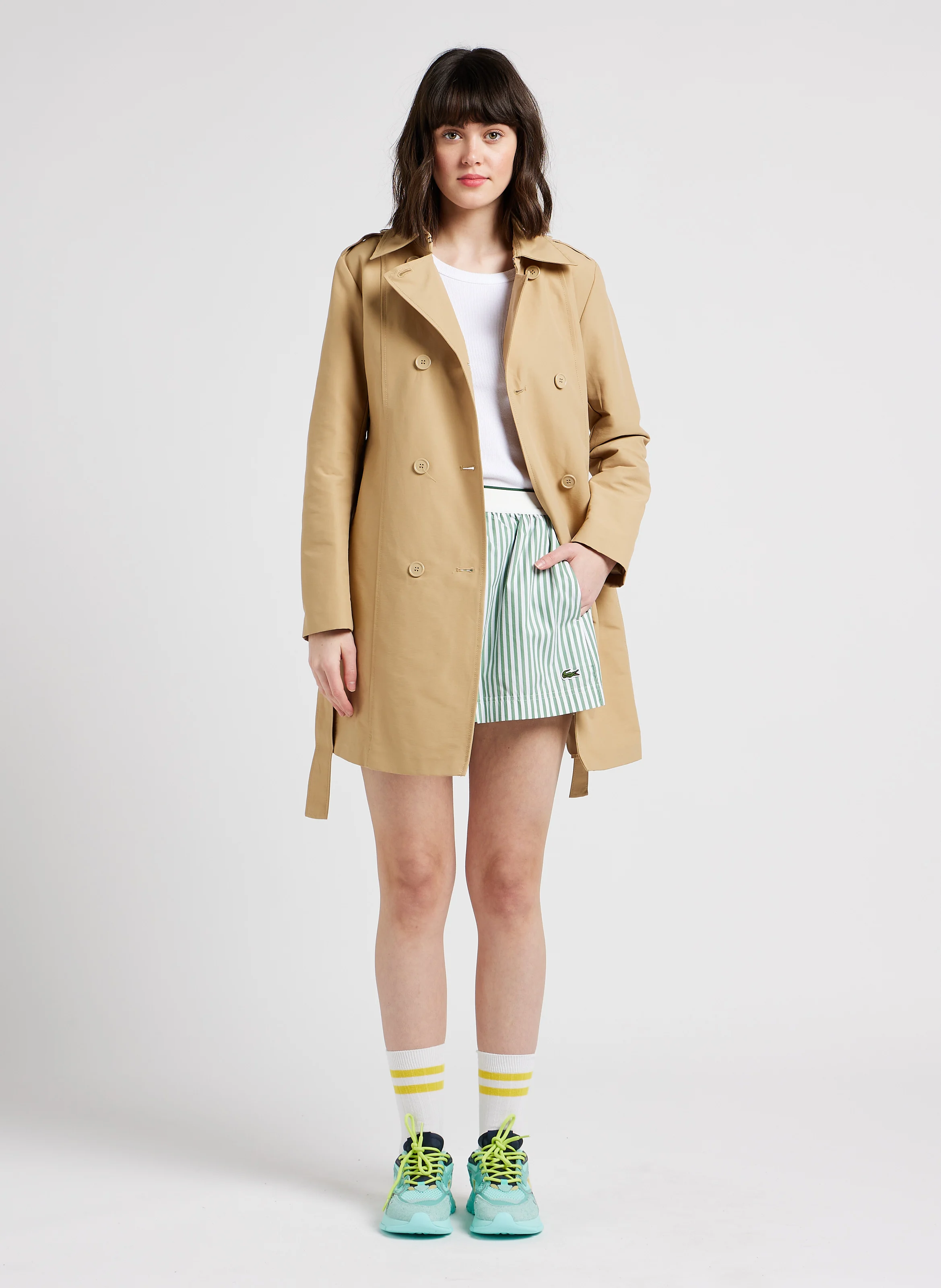MILO - Trench-coat en coton mélangé | Marron