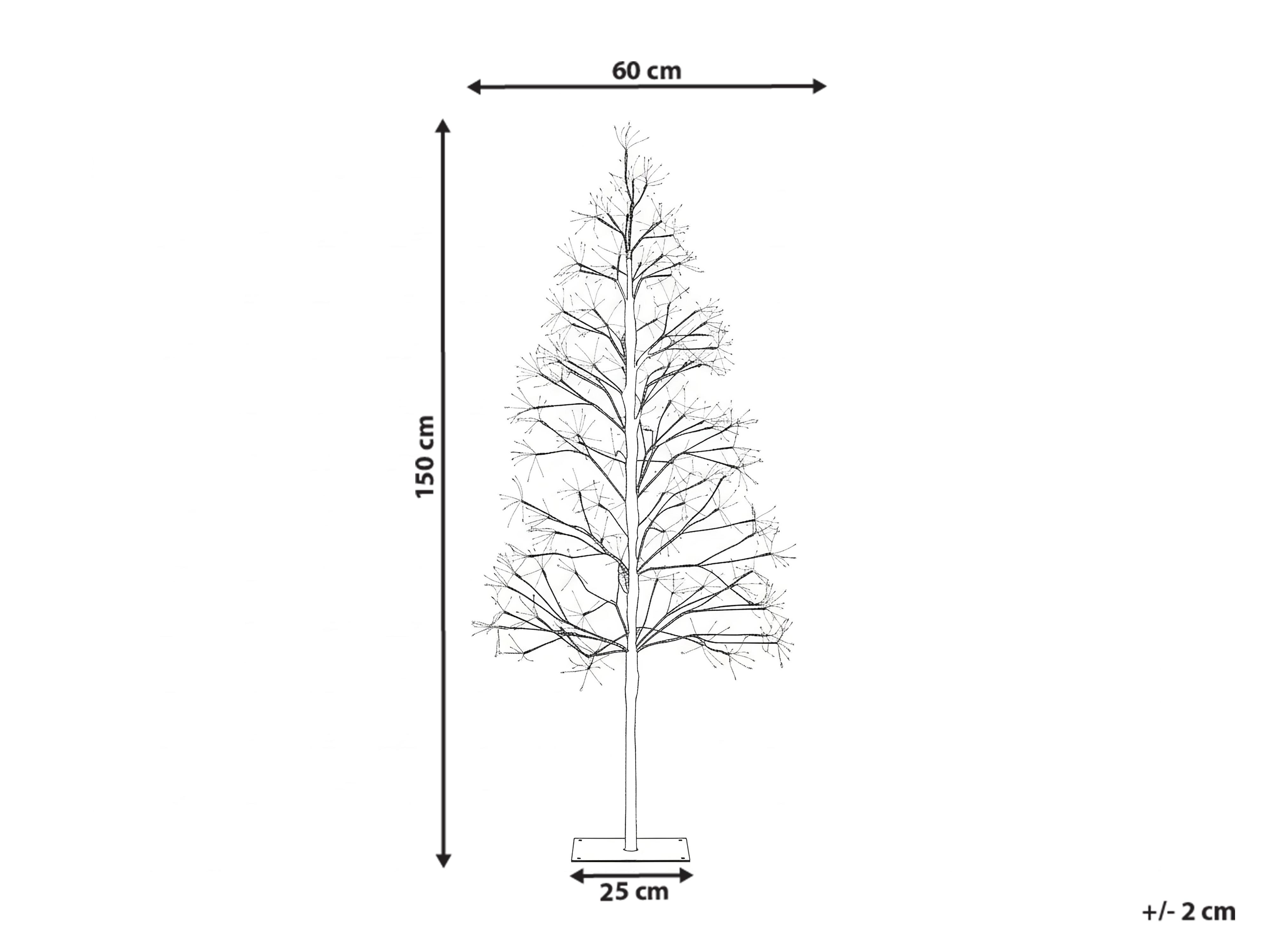 Buitendecoratie LED LONKARI Boom 150 cm Bruin