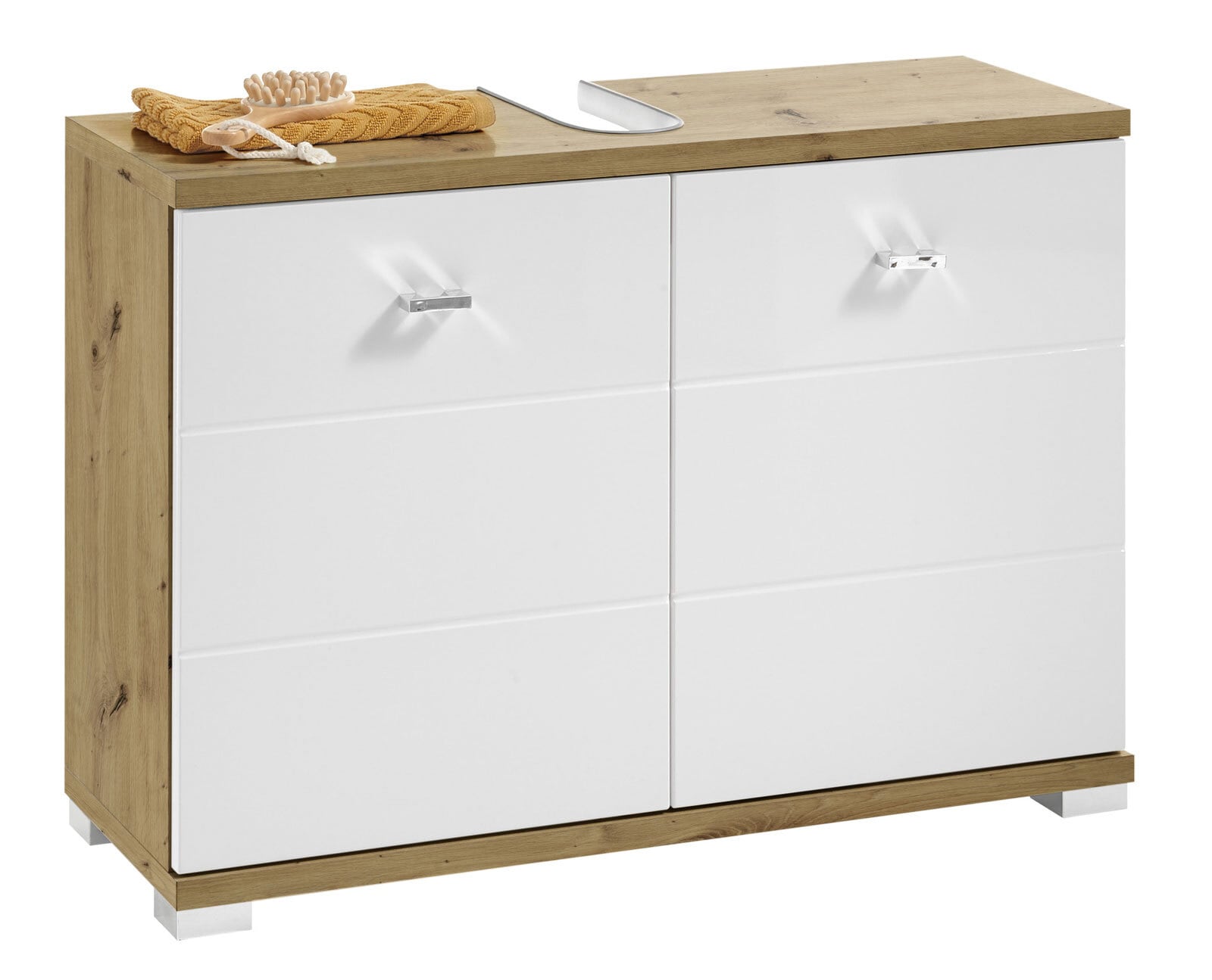 Waschbeckenunterschrank POOL Artisan Eiche/ weiß