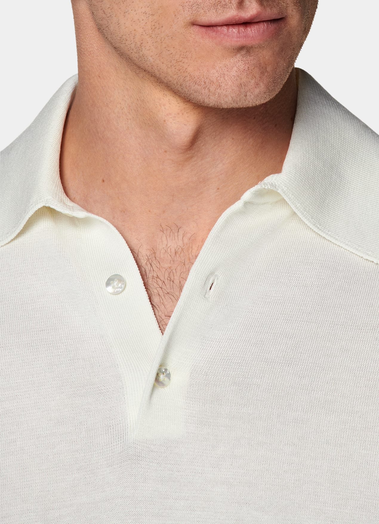 Polo blanc cassé