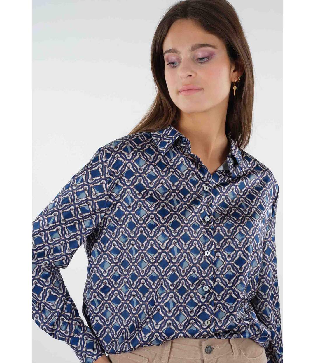Chemise imprimé géometrique TAOMA