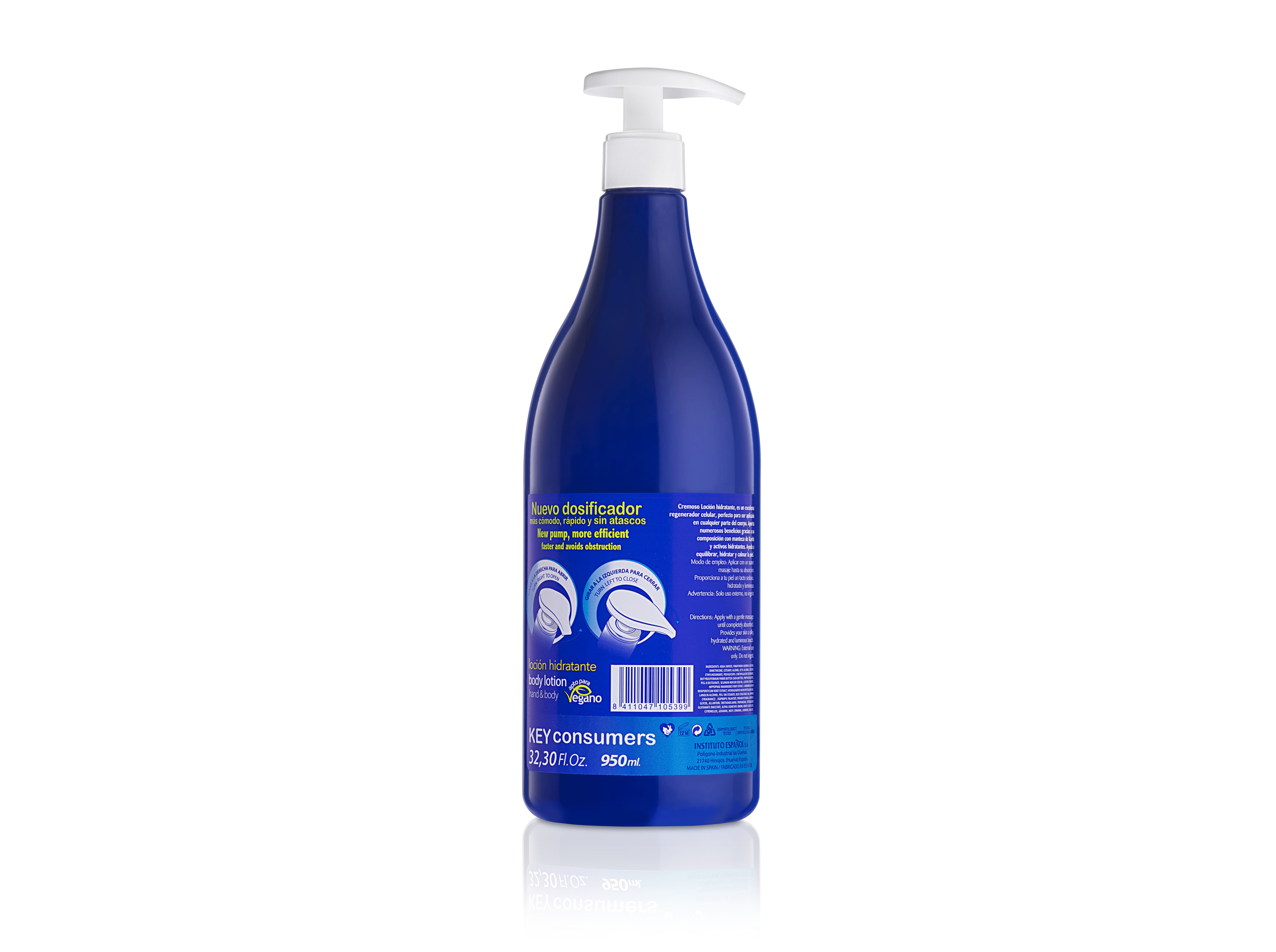 LOÇÃO CORPORAL INSTITUTO ESPAÑOL HIDRATANTE CREMOSO 950ML